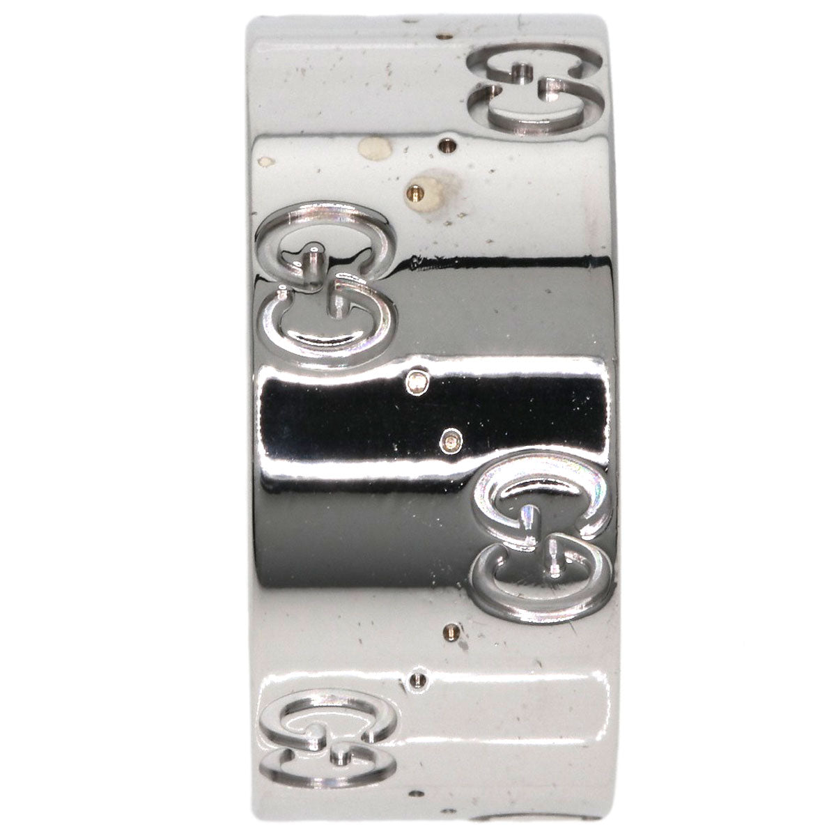 GUCCI グッチ アイコンワイド #15 リング・指輪 K18WG レディース 中古