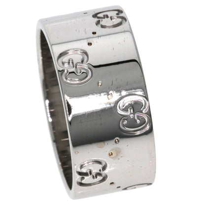 GUCCI グッチ アイコンワイド #15 リング・指輪 K18WG レディース 中古