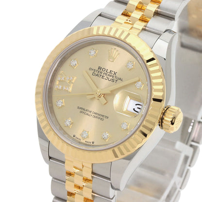 ROLEX ロレックス 279173G デイトジャスト 9P スターダイヤモンド 腕時計 SS レディース 中古