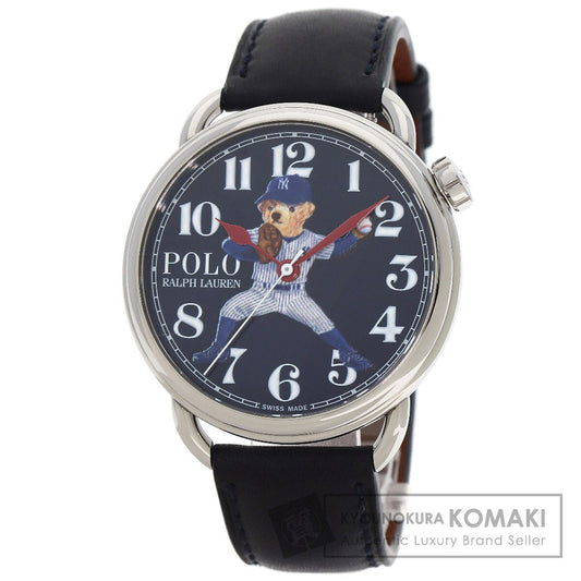 POLO RALPH LAUREN ポロ・ラルフローレン 472865479002 NYヤンキース ベア 腕時計 SS メンズ 中古