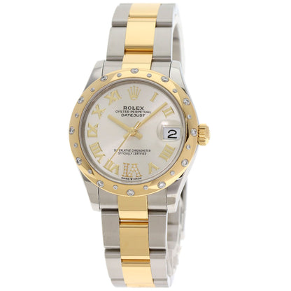 ROLEX ロレックス 278343RBR デイトジャスト 31 ダイヤモンド 腕時計 SS ボーイズ 中古