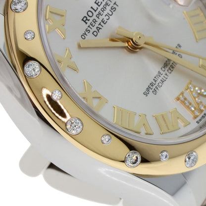 ROLEX ロレックス 278343RBR デイトジャスト 31 ダイヤモンド 腕時計 SS ボーイズ 中古