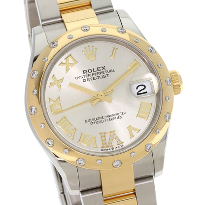 ROLEX ロレックス 278343RBR デイトジャスト 31 ダイヤモンド 腕時計 SS ボーイズ 中古