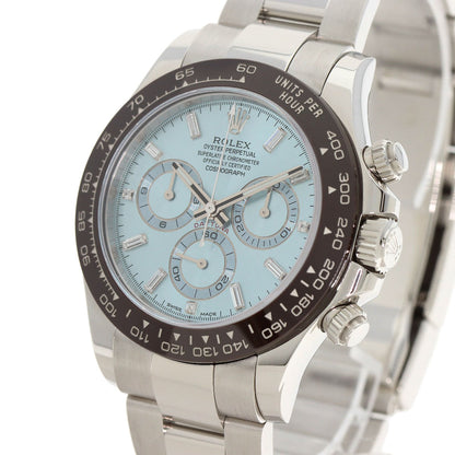 ROLEX ロレックス 116506A コスモグラフ デイトナ アイスブルー 文字盤 ダイヤモンド 腕時計 PT メンズ 中古