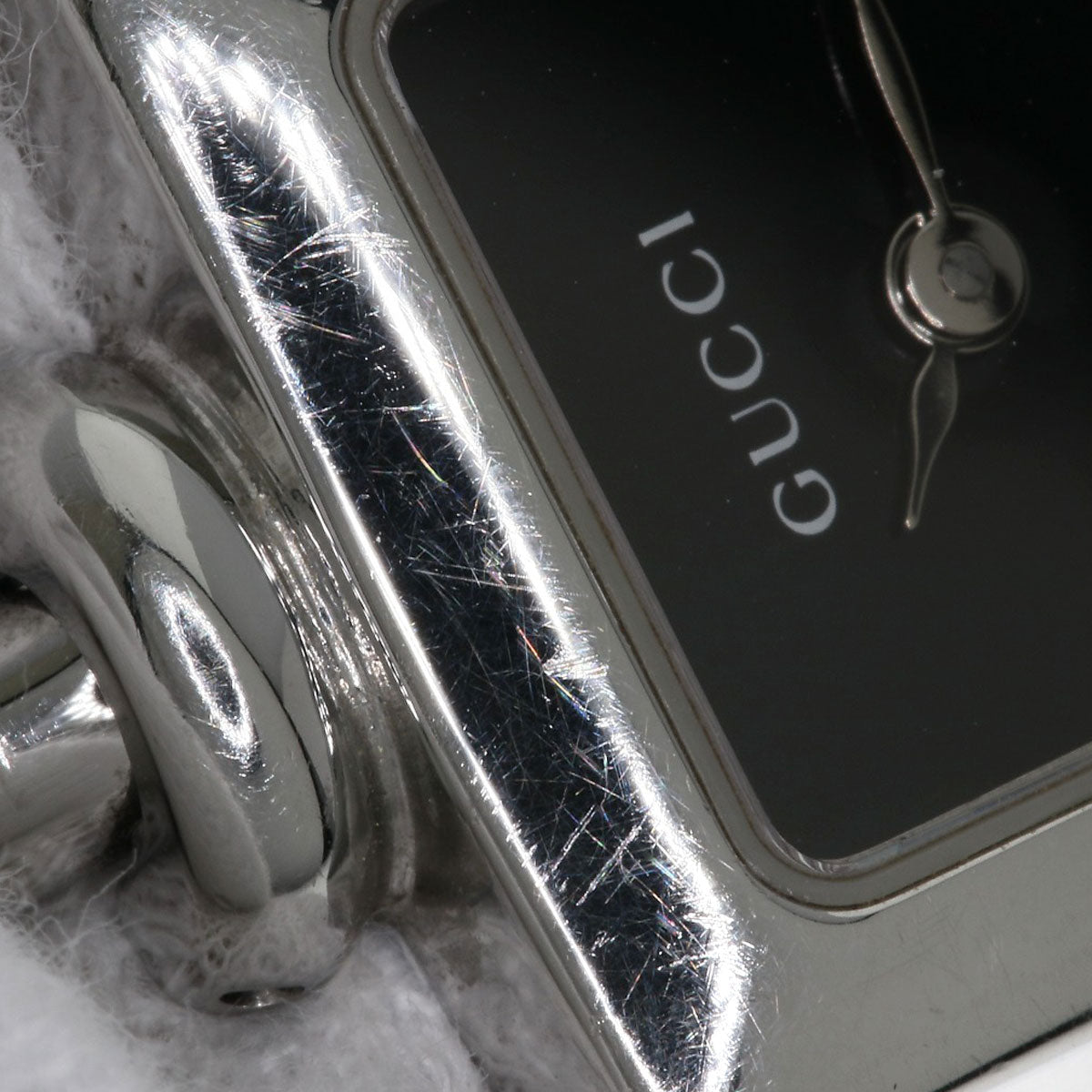 GUCCI グッチ 1900L スクエアフェイス 腕時計 SS レディース 中古