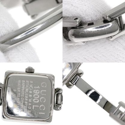 GUCCI グッチ 1900L スクエアフェイス 腕時計 SS レディース 中古