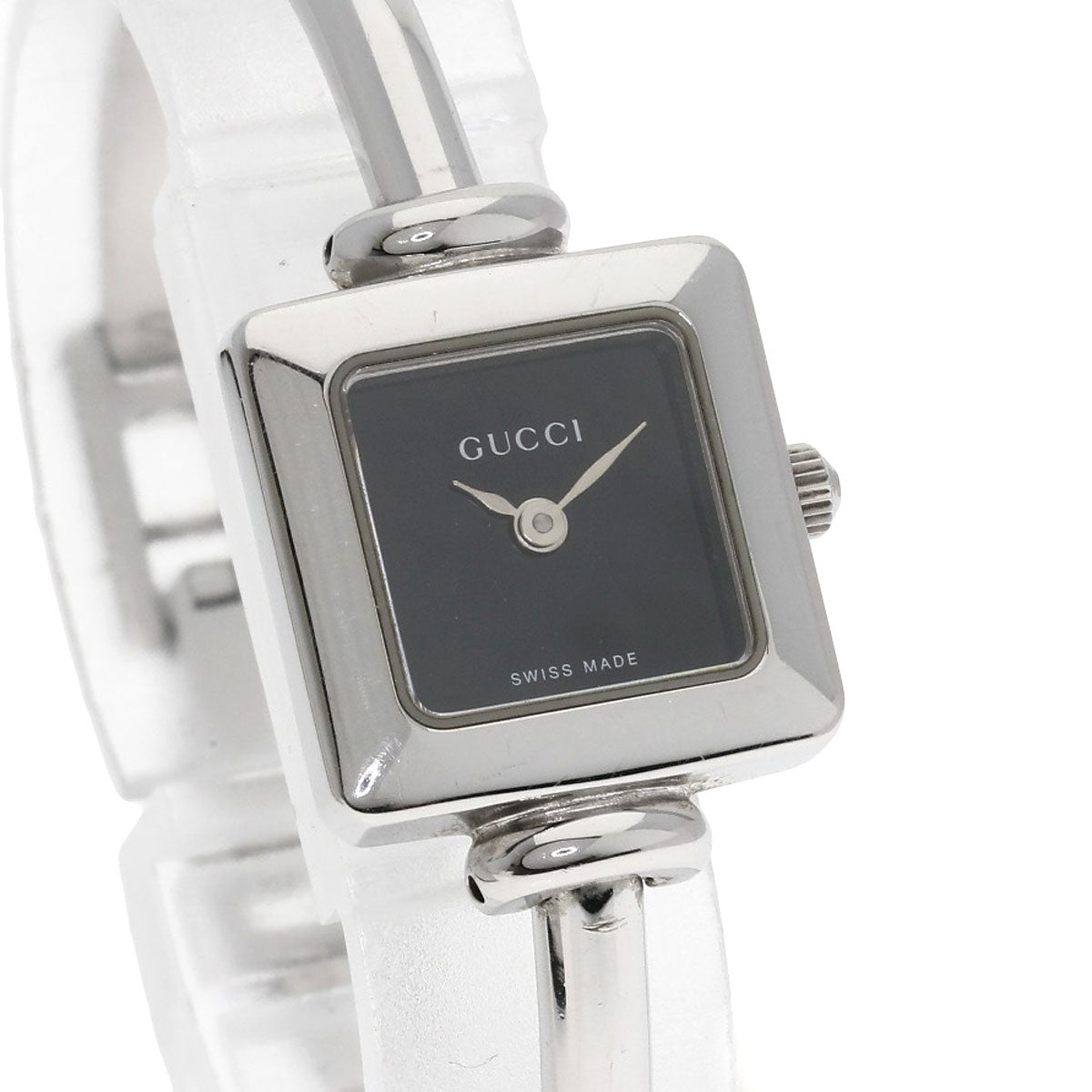 GUCCI グッチ 1900L スクエアフェイス 腕時計 SS レディース 中古