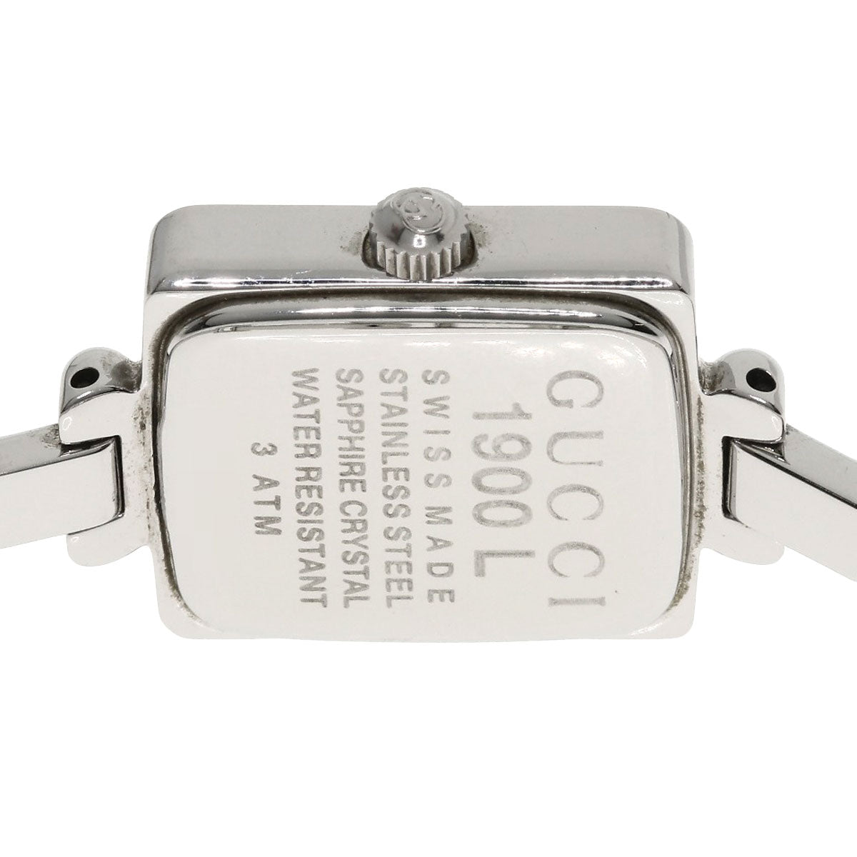GUCCI グッチ 1900L スクエアフェイス 腕時計 SS レディース 中古