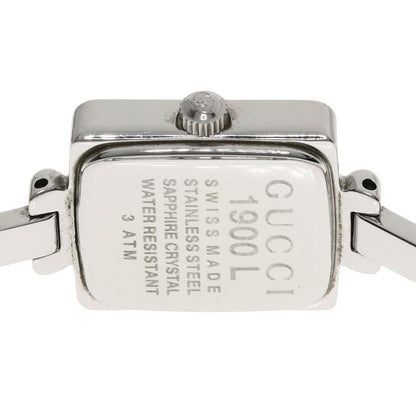 GUCCI グッチ 1900L スクエアフェイス 腕時計 SS レディース 中古