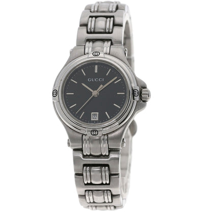 GUCCI グッチ 9040L ラウンドフェイス 腕時計 SS レディース 中古