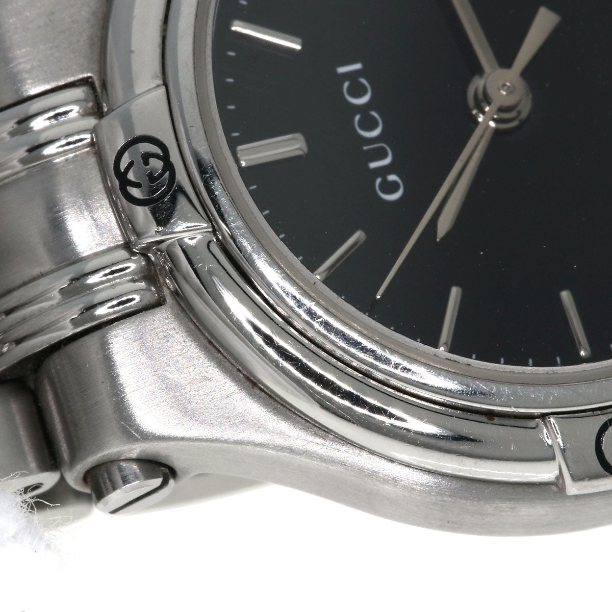 GUCCI グッチ 9040L ラウンドフェイス 腕時計 SS レディース 中古