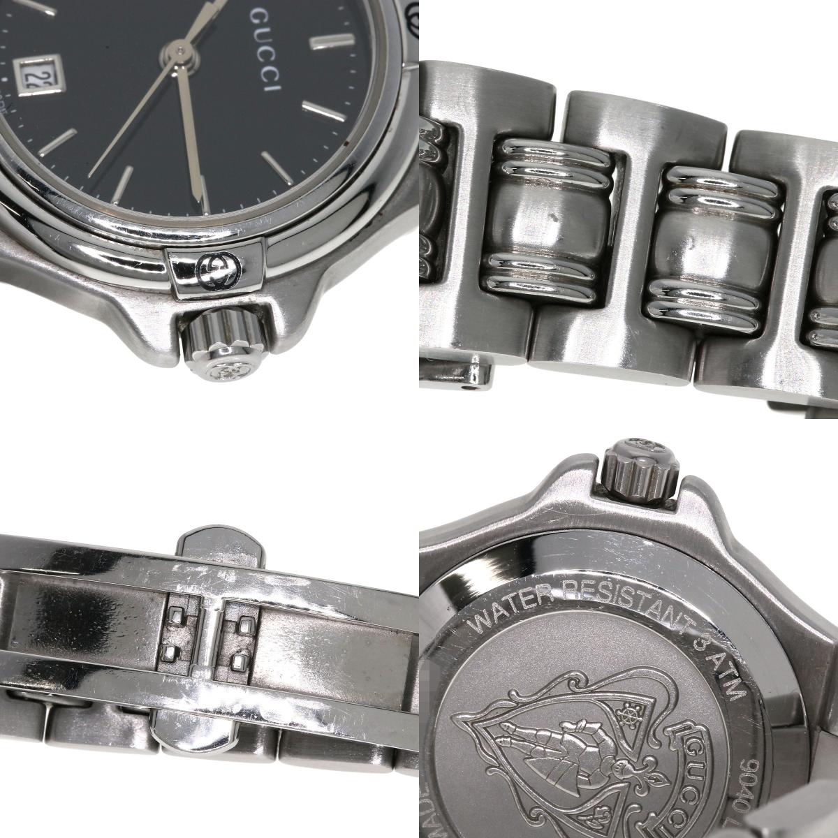GUCCI グッチ 9040L ラウンドフェイス 腕時計 SS レディース 中古