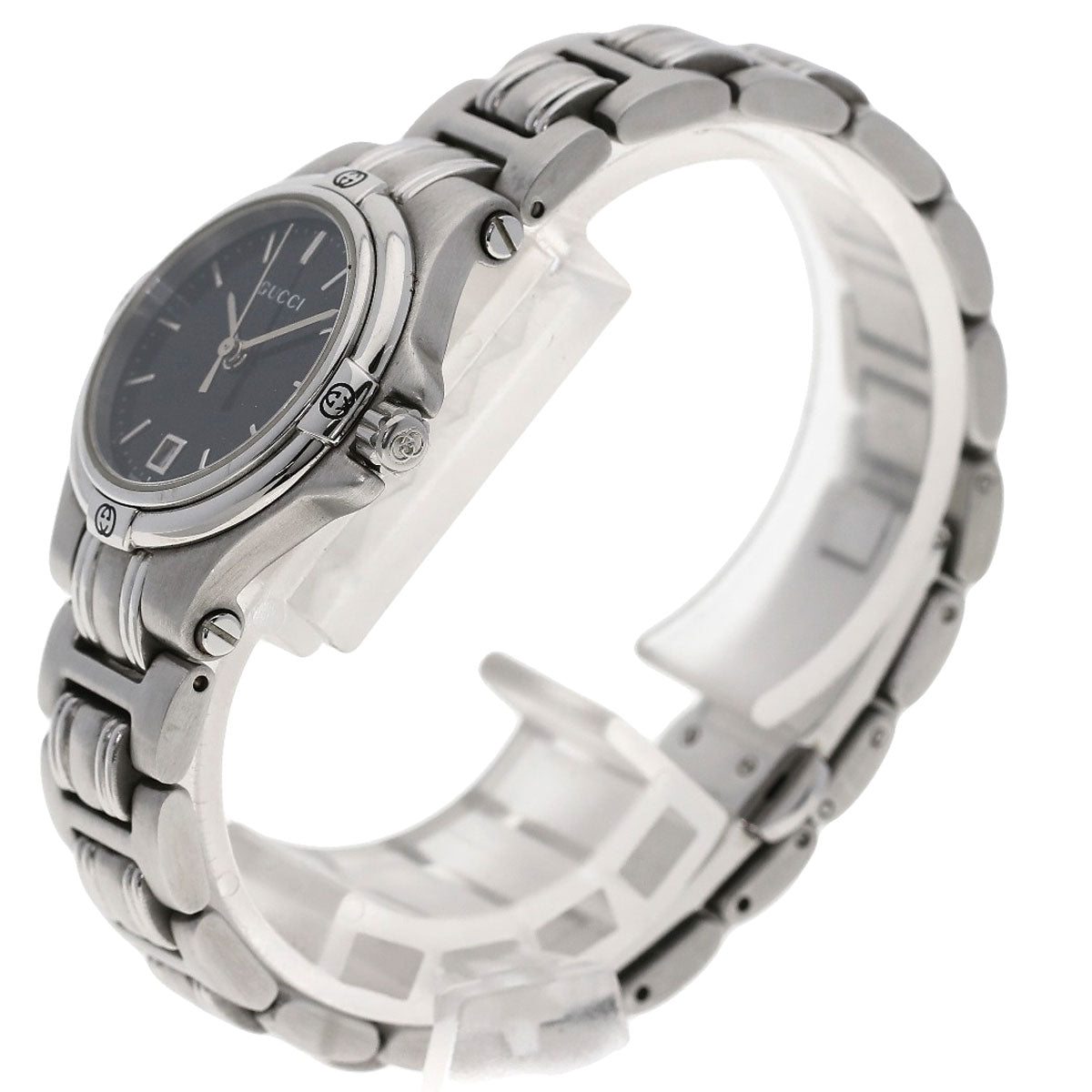 GUCCI グッチ 9040L ラウンドフェイス 腕時計 SS レディース 中古