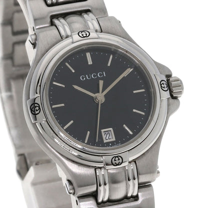 GUCCI グッチ 9040L ラウンドフェイス 腕時計 SS レディース 中古