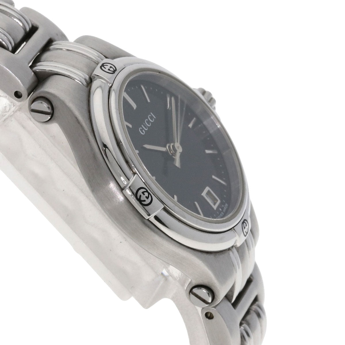 GUCCI グッチ 9040L ラウンドフェイス 腕時計 SS レディース 中古