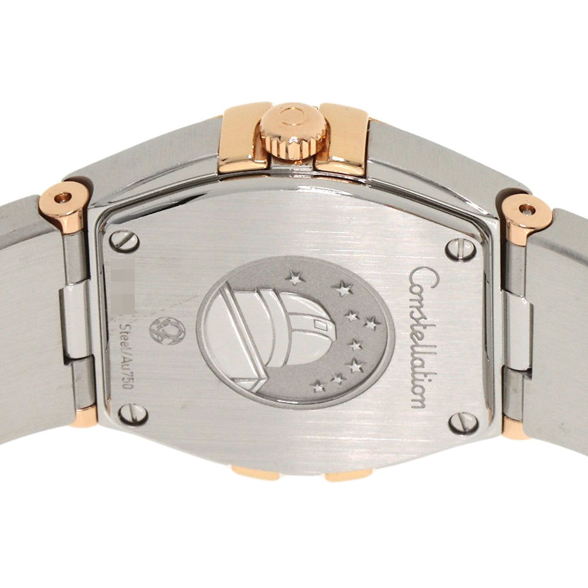 OMEGA オメガ 123.20.24.60.53.001 コンステレーション ブルー ギョーシェ 12P ダイヤモンド 腕時計 SS レディース 中古