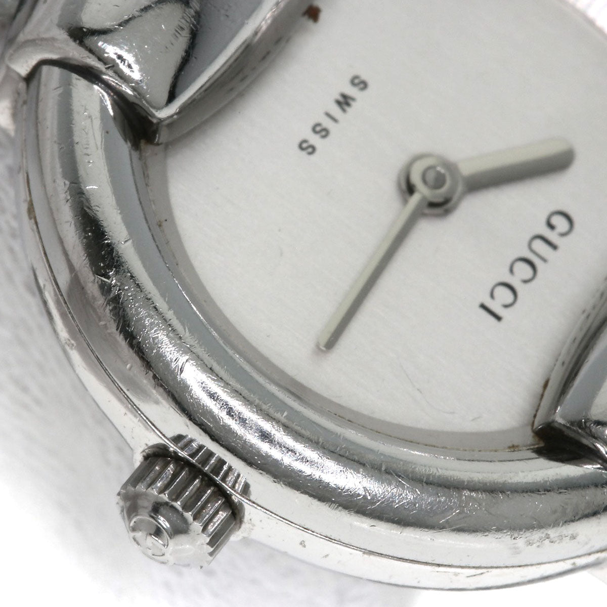 GUCCI グッチ 1400L ラウンドフェイス 腕時計 SS レディース 中古