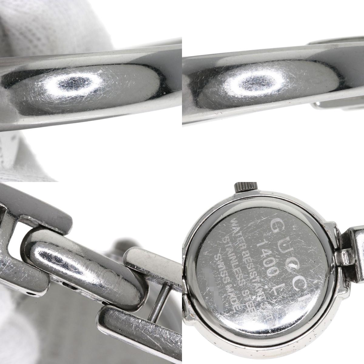 GUCCI グッチ 1400L ラウンドフェイス 腕時計 SS レディース 中古