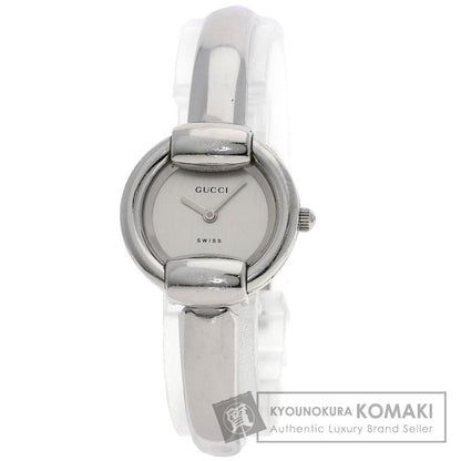 GUCCI グッチ 1400L ラウンドフェイス 腕時計 SS レディース 中古