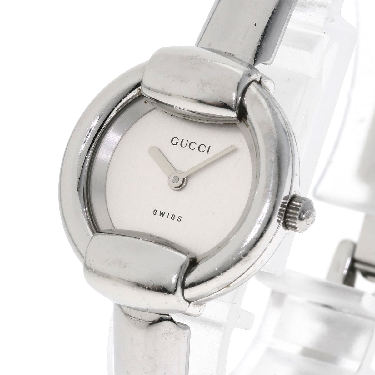 GUCCI グッチ 1400L ラウンドフェイス 腕時計 SS レディース 中古