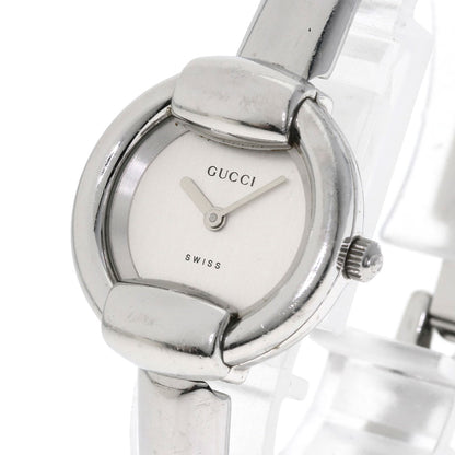 GUCCI グッチ 1400L ラウンドフェイス 腕時計 SS レディース 中古