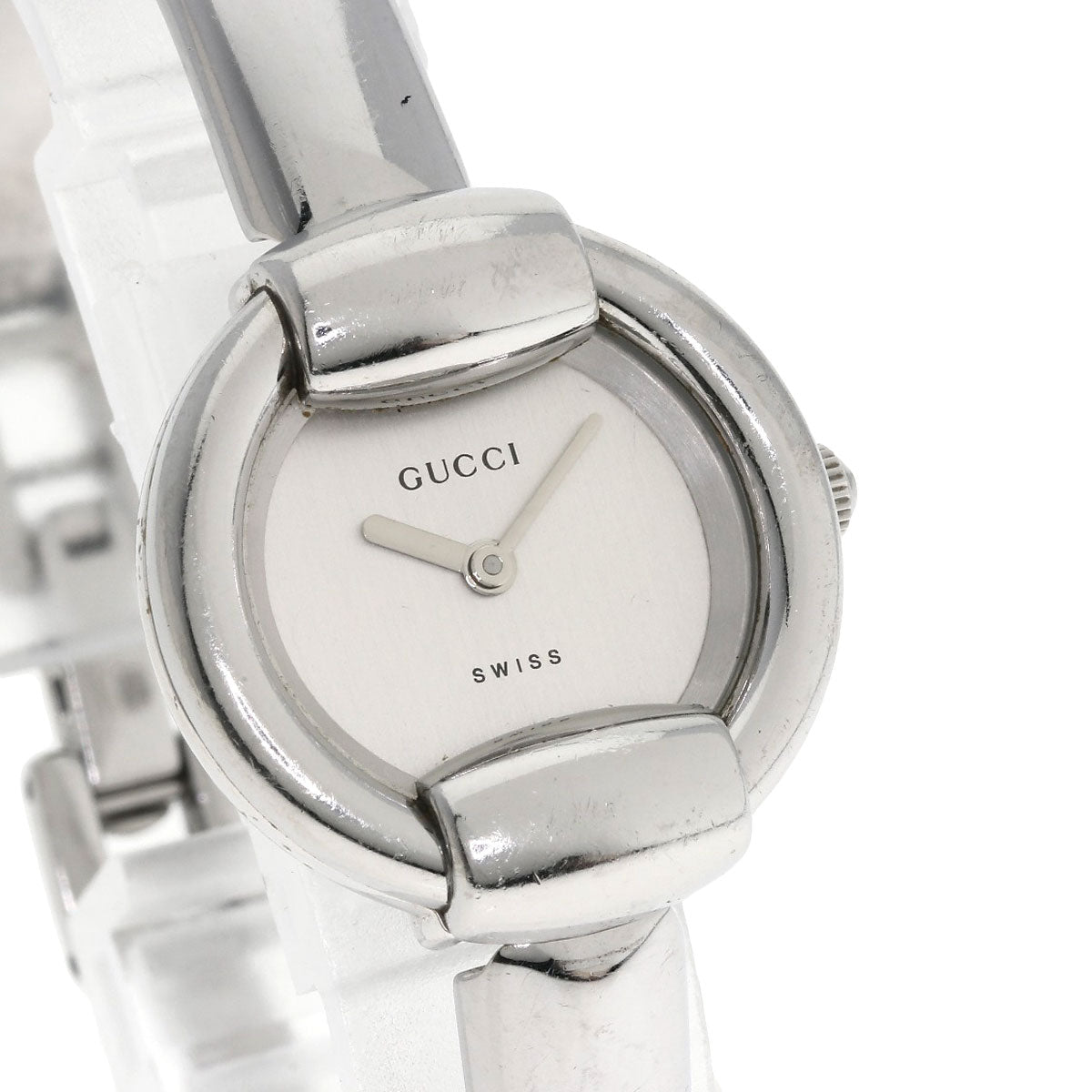 GUCCI グッチ 1400L ラウンドフェイス 腕時計 SS レディース 中古