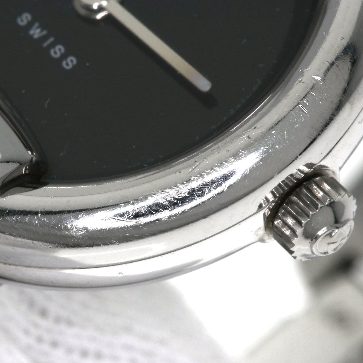 GUCCI グッチ 1400L ラウンドフェイス 腕時計 SS レディース 中古