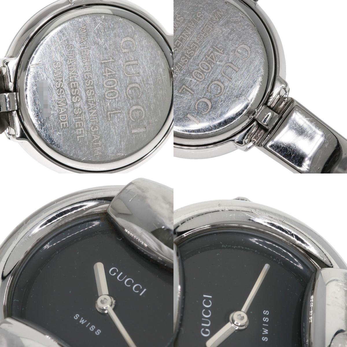 GUCCI グッチ 1400L ラウンドフェイス 腕時計 SS レディース 中古