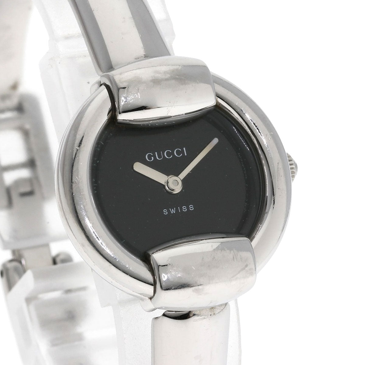 GUCCI グッチ 1400L ラウンドフェイス 腕時計 SS レディース 中古