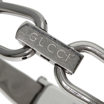 GUCCI グッチ 1500L スクエアフェイス バングル ピンクシェル 腕時計 SS レディース 中古