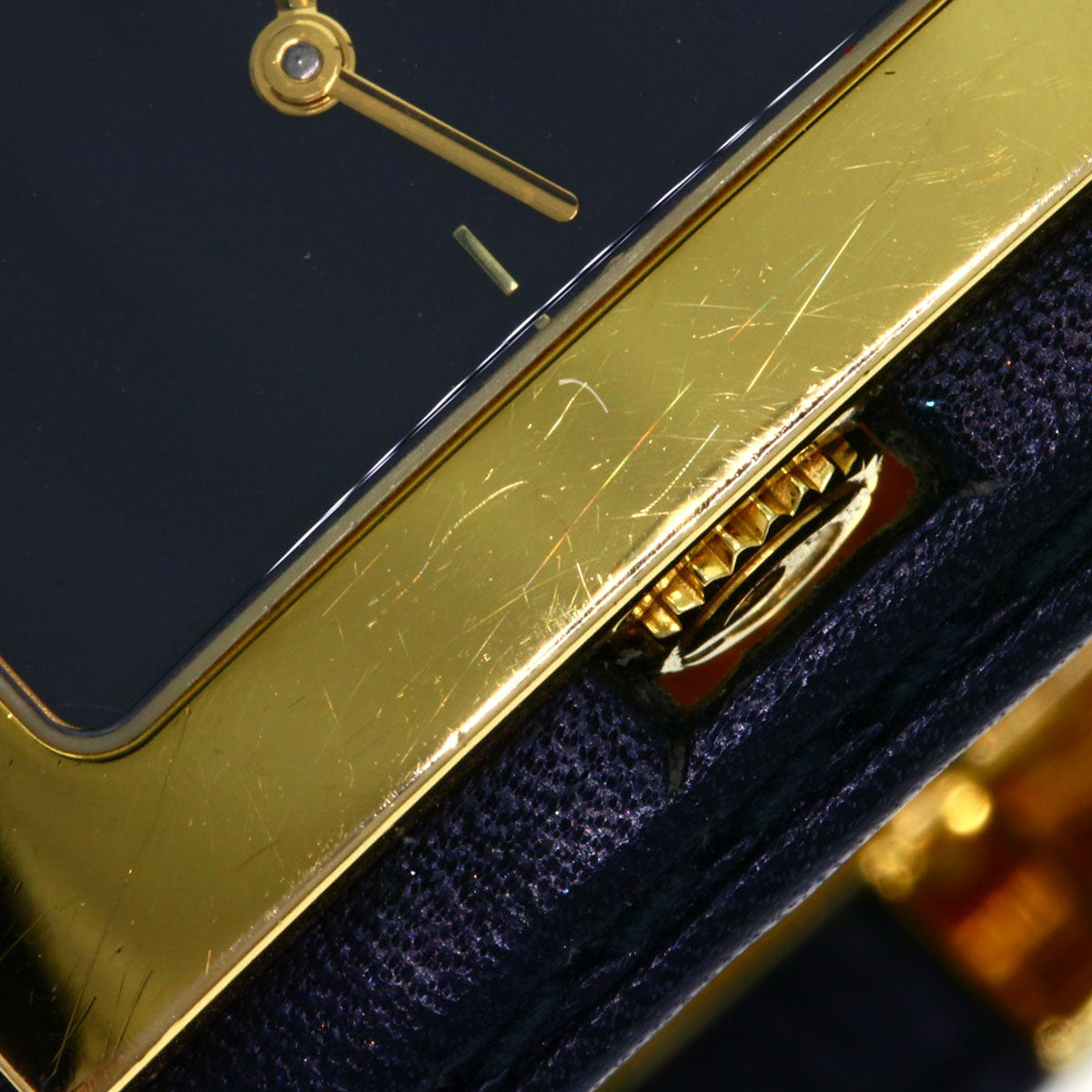 GUCCI グッチ 7800L スクエアフェイス 腕時計 GP レディース 中古