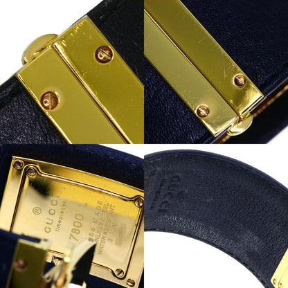 GUCCI グッチ 7800L スクエアフェイス 腕時計 GP レディース 中古