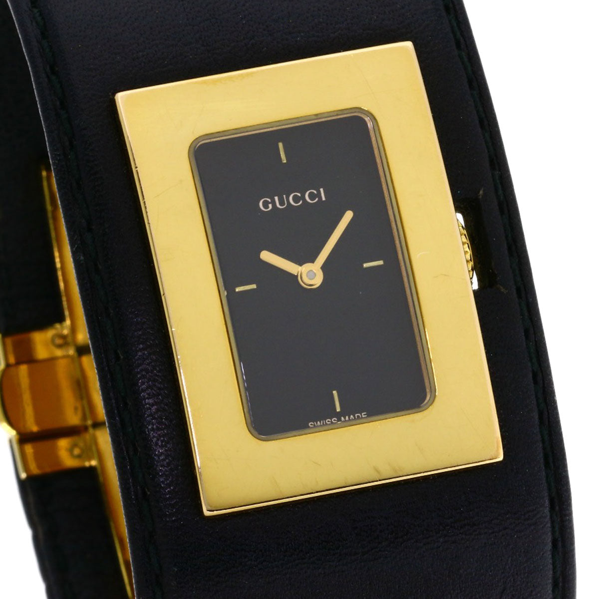 GUCCI グッチ 7800L スクエアフェイス 腕時計 GP レディース 中古
