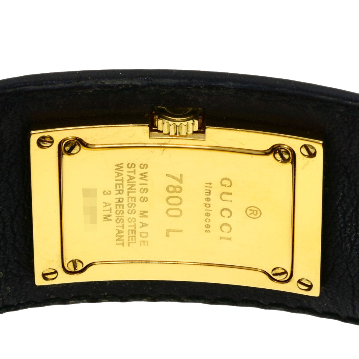 GUCCI グッチ 7800L スクエアフェイス 腕時計 GP レディース 中古