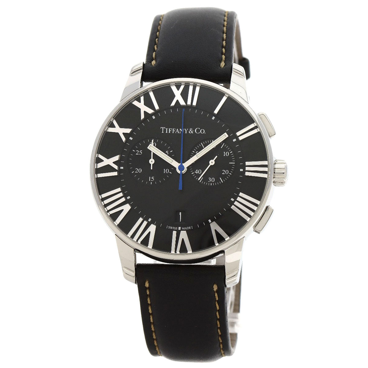 TIFFANY&Co. ティファニー アトラスドーム クロノグラフ 腕時計 SS メンズ 中古