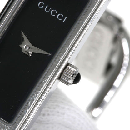 GUCCI グッチ 1500L スクエアフェイス 腕時計 SS レディース 中古