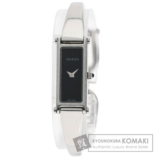 GUCCI グッチ 1500L スクエアフェイス 腕時計 SS レディース 中古