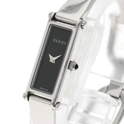 GUCCI グッチ 1500L スクエアフェイス 腕時計 SS レディース 中古