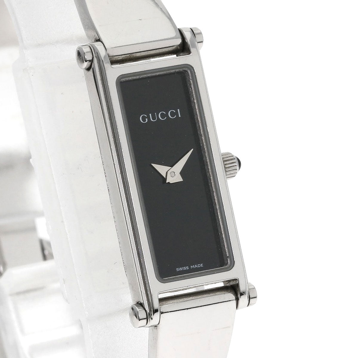 GUCCI グッチ 1500L スクエアフェイス 腕時計 SS レディース 中古