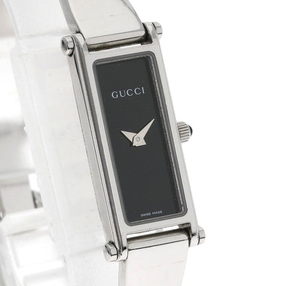 GUCCI グッチ 1500L スクエアフェイス 腕時計 SS レディース 中古