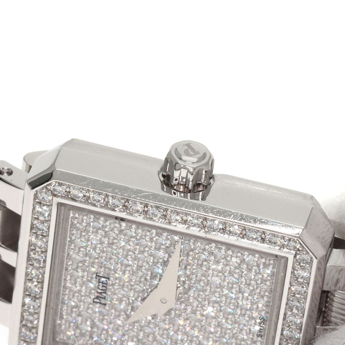 PIAGET ピアジェ プロトコール 文字盤 ダイヤモンド 腕時計 K18WG レディース 中古