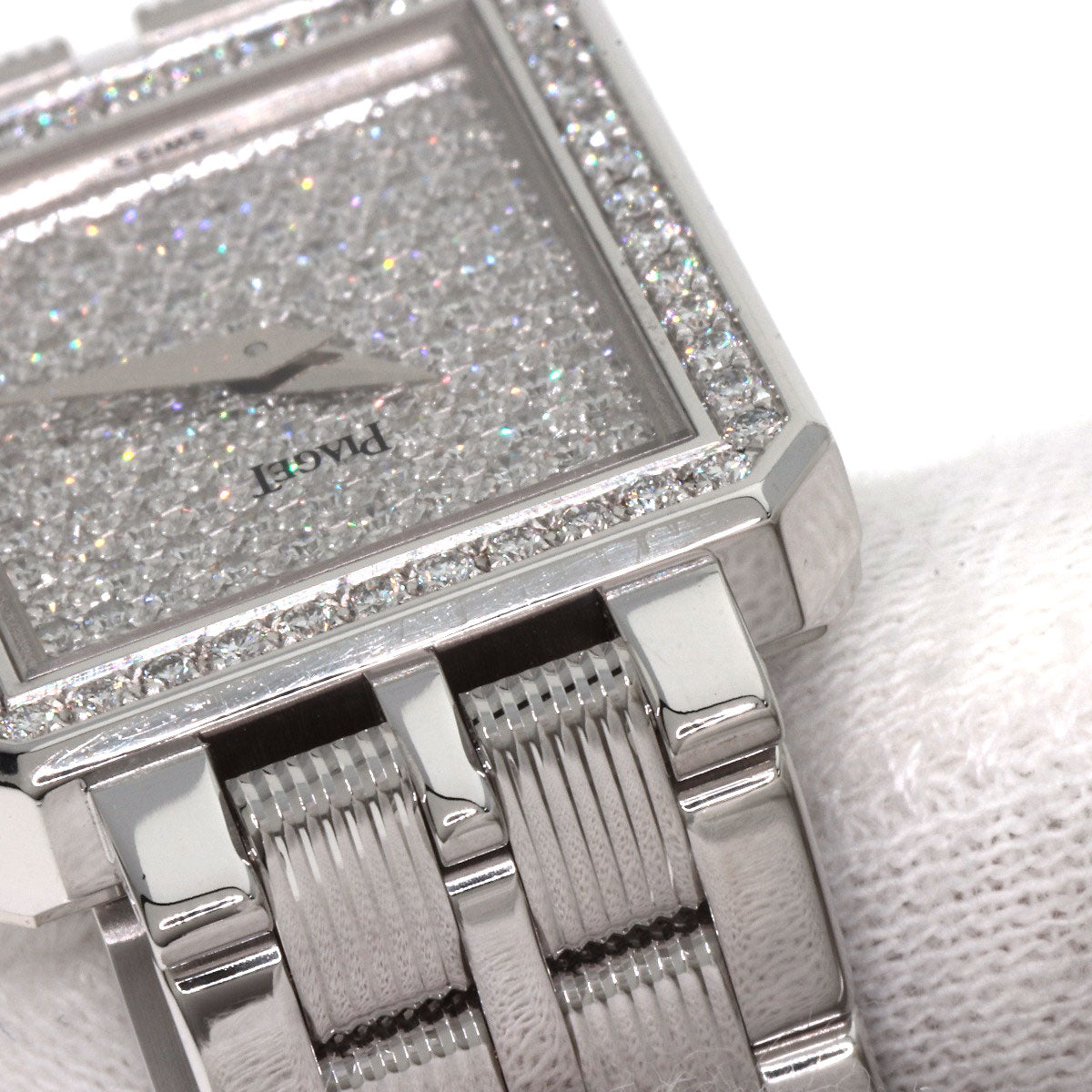 PIAGET ピアジェ プロトコール 文字盤 ダイヤモンド 腕時計 K18WG レディース 中古