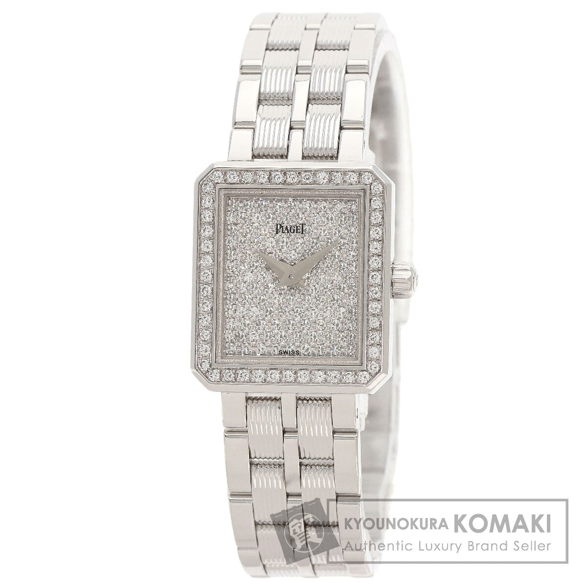 PIAGET ピアジェ プロトコール 文字盤 ダイヤモンド 腕時計 K18WG レディース 中古