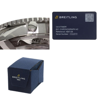 BREITLING ブライトリング AB0138241C1A1 ナビタイマー B01 クロノグラフ 43 腕時計 SS メンズ 中古