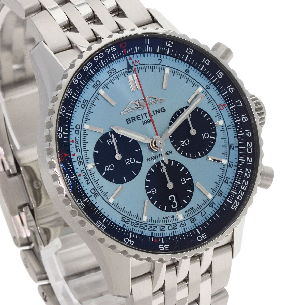 BREITLING ブライトリング AB0138241C1A1 ナビタイマー B01 クロノグラフ 43 腕時計 SS メンズ 中古