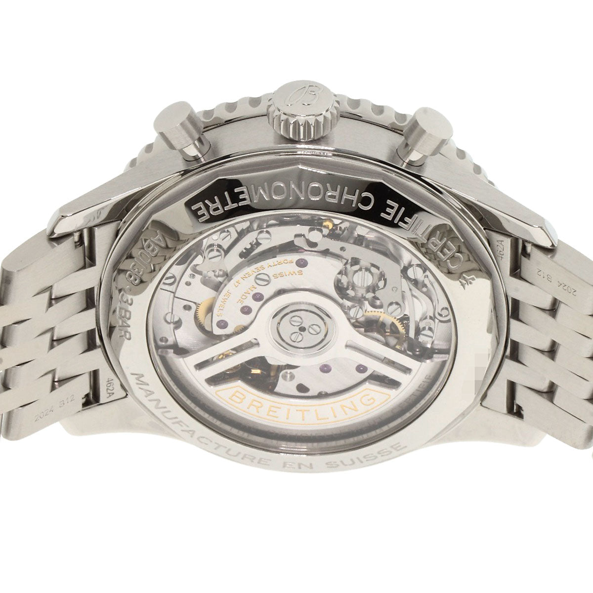 BREITLING ブライトリング AB0138241C1A1 ナビタイマー B01 クロノグラフ 43 腕時計 SS メンズ 中古