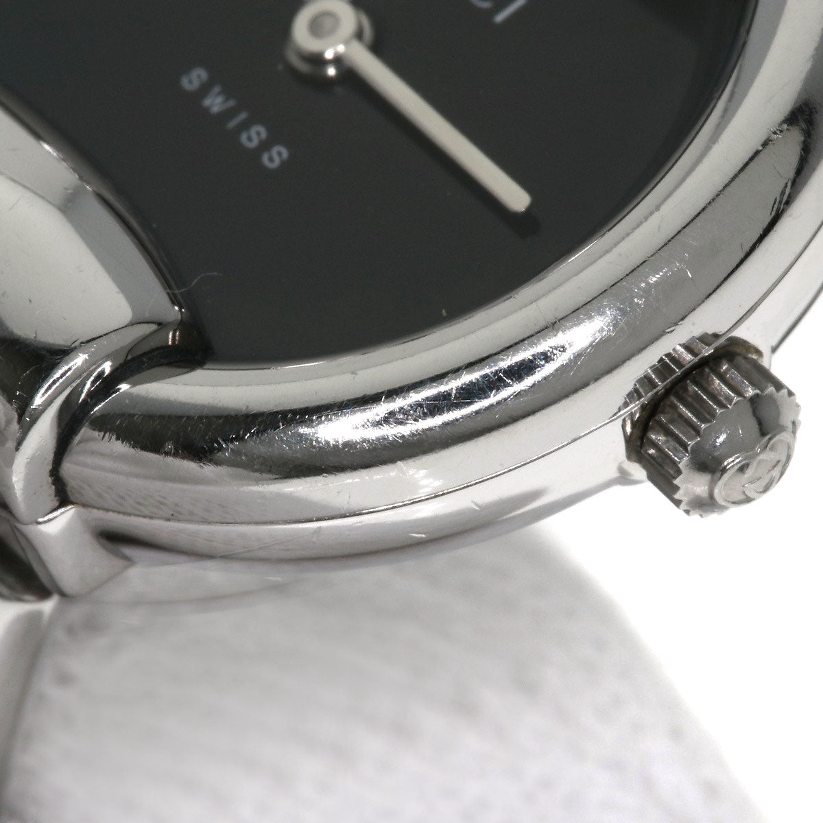 GUCCI グッチ 1400L ラウンドフェイス 腕時計 SS レディース 中古