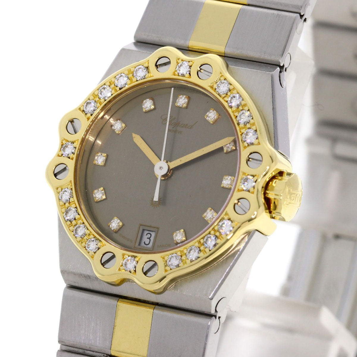 ショパール 25/8024-11 サモリッツ 11P ダイヤモンド 腕時計 中古 商品画像4