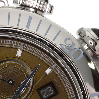 CARTIER カルティエ WSPA0046 パシャドゥカルティエ オリーブグリーン 腕時計 SS メンズ 中古
