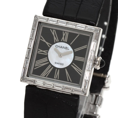 CHANEL シャネル H0106 マドモアゼル ダイヤモンドベゼル 腕時計 K18WG レディース 中古